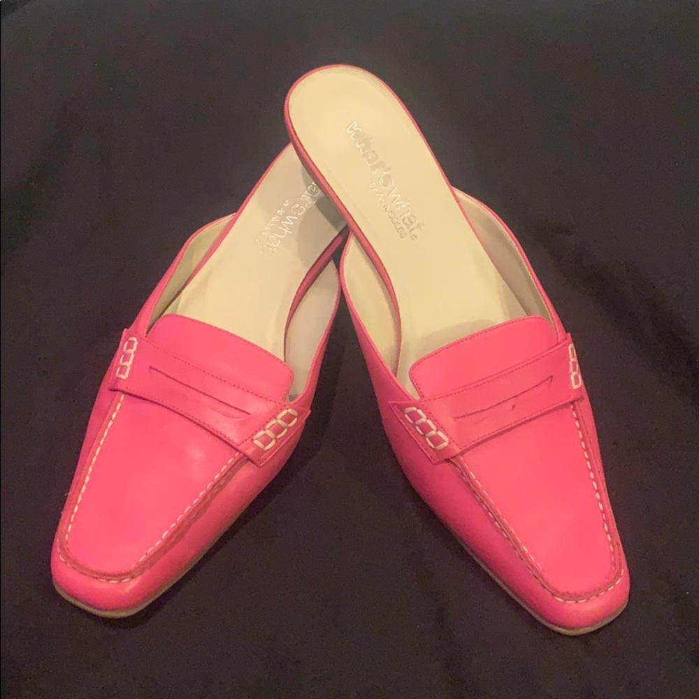 Aerosoles kitten heel loafer slides